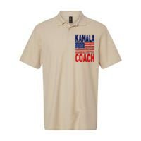 Kamala And The Coach 2024 Election Kamala Harris Tim Walz Softstyle Adult Sport Polo