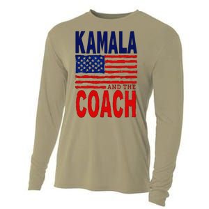 Kamala And The Coach 2024 Election Kamala Harris Tim Walz Cooling Performance Long Sleeve Crew