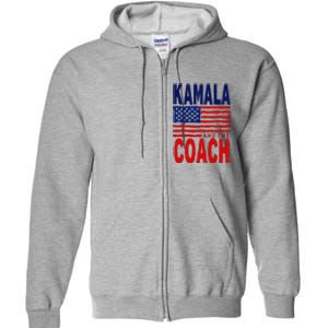 Kamala And The Coach 2024 Election Kamala Harris Tim Walz Full Zip Hoodie