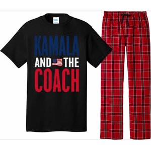 Kamala And The Coach 2024 Election Kamala Harris Tim Walz Pajama Set