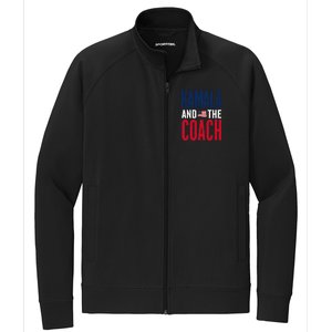 Kamala And The Coach 2024 Election Kamala Harris Tim Walz Stretch Full-Zip Cadet Jacket