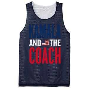 Kamala And The Coach 2024 Election Kamala Harris Tim Walz Mesh Reversible Basketball Jersey Tank