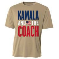 Kamala And The Coach 2024 Election Kamala Harris Tim Walz Cooling Performance Crew T-Shirt