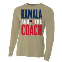 Kamala And The Coach 2024 Election Kamala Harris Tim Walz Cooling Performance Long Sleeve Crew