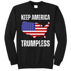 Keep America Trumpless 2024 Usa Map Sweatshirt