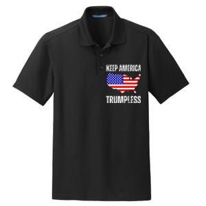 Keep America Trumpless 2024 Usa Map Dry Zone Grid Polo