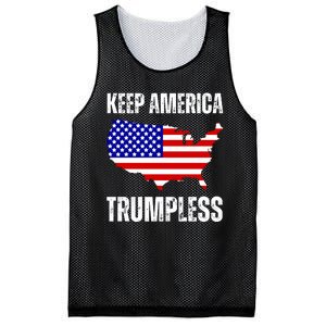 Keep America Trumpless 2024 Usa Map Mesh Reversible Basketball Jersey Tank