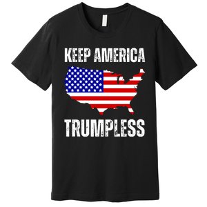 Keep America Trumpless 2024 Usa Map Premium T-Shirt