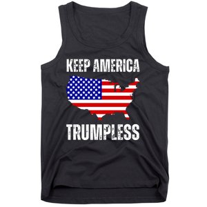 Keep America Trumpless 2024 Usa Map Tank Top