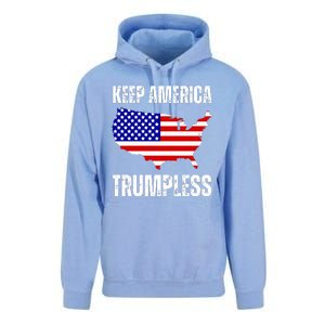 Keep America Trumpless 2024 Usa Map Unisex Surf Hoodie