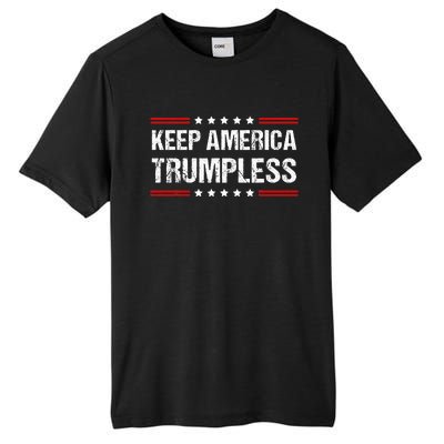 Keep America Trumpless Tall Fusion ChromaSoft Performance T-Shirt