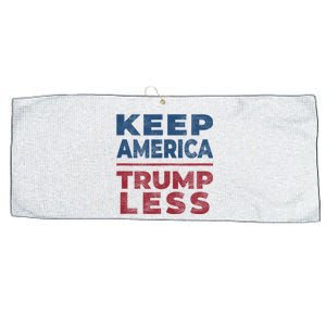 Keep America Trumpless America Election Large Microfiber Waffle Golf Towel