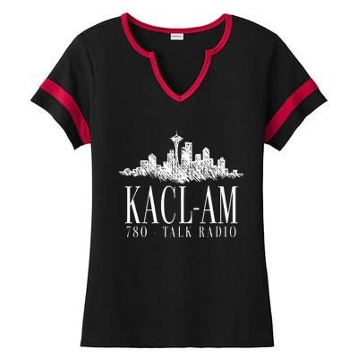 Kacl Am Talk Radio Ladies Halftime Notch Neck Tee