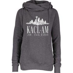 Kacl Am Talk Radio Womens Funnel Neck Pullover Hood