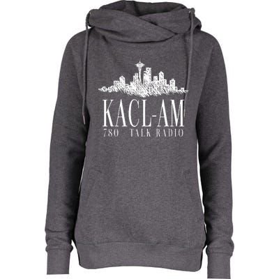 Kacl Am Talk Radio Womens Funnel Neck Pullover Hood