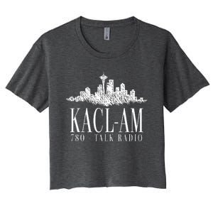 Kacl Am Talk Radio Women's Crop Top Tee