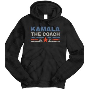 Kamala And The Coach 2024 Election Kamala Harris Tim Waltz Gift Tie Dye Hoodie