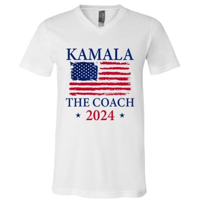 Kamala And The Coach V-Neck T-Shirt