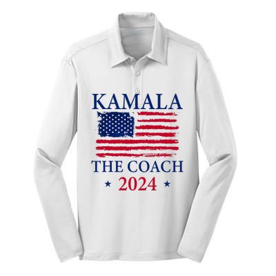 Kamala And The Coach Silk Touch Performance Long Sleeve Polo