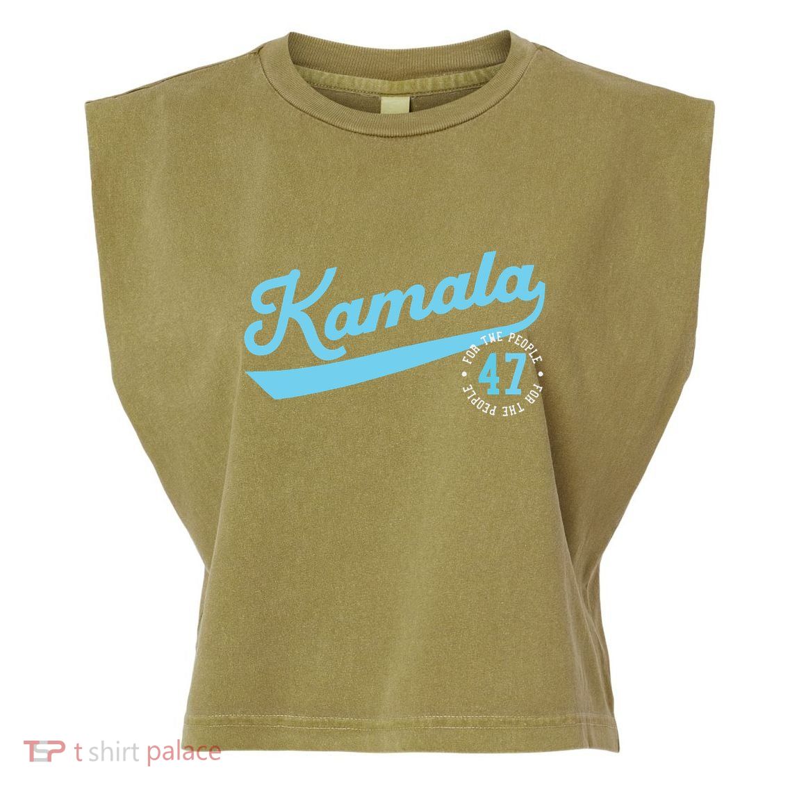 Kamala Athletic Team 47th President For The People Garment-Dyed Women's Muscle Tee