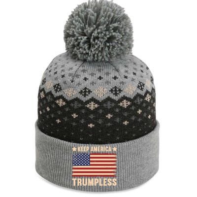 Keep America Trumpless Gift The Baniff Cuffed Pom Beanie