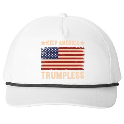 Keep America Trumpless Gift Snapback Five-Panel Rope Hat