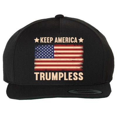 Keep America Trumpless Gift Wool Snapback Cap