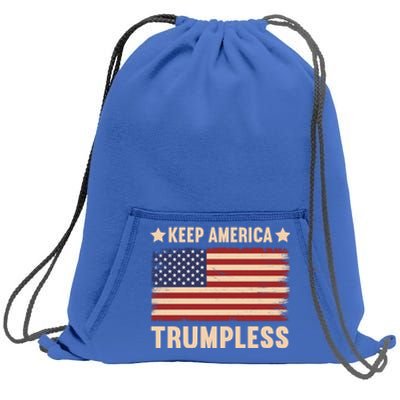 Keep America Trumpless Gift Sweatshirt Cinch Pack Bag