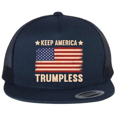 Keep America Trumpless Gift Flat Bill Trucker Hat