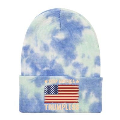 Keep America Trumpless Gift Tie Dye 12in Knit Beanie