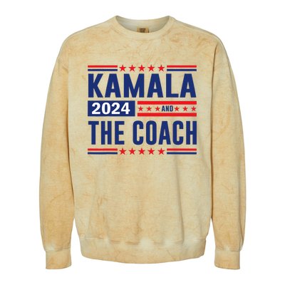 Kamala And The Coach 2024 Colorblast Crewneck Sweatshirt