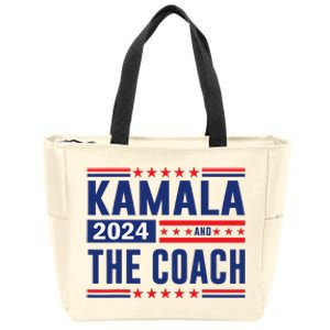 Kamala And The Coach 2024 Zip Tote Bag