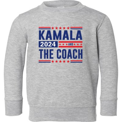 Kamala And The Coach 2024 Toddler Sweatshirt