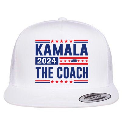 Kamala And The Coach 2024 Flat Bill Trucker Hat