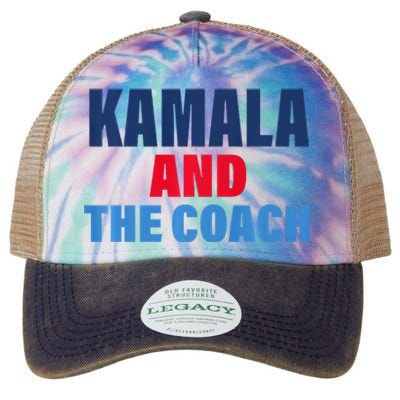 Kamala And The Coach Tim Walz And Kamala Harris Legacy Tie Dye Trucker Hat