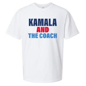 Kamala And The Coach Tim Walz And Kamala Harris Sueded Cloud Jersey T-Shirt