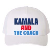 Kamala And The Coach Tim Walz And Kamala Harris Yupoong Adult 5-Panel Trucker Hat