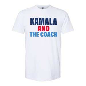 Kamala And The Coach Tim Walz And Kamala Harris Softstyle CVC T-Shirt