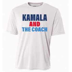 Kamala And The Coach Tim Walz And Kamala Harris Cooling Performance Crew T-Shirt