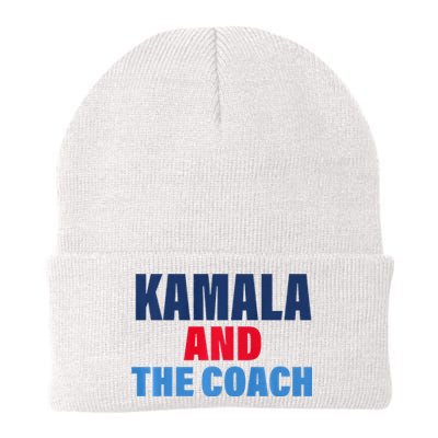 Kamala And The Coach Tim Walz And Kamala Harris Knit Cap Winter Beanie