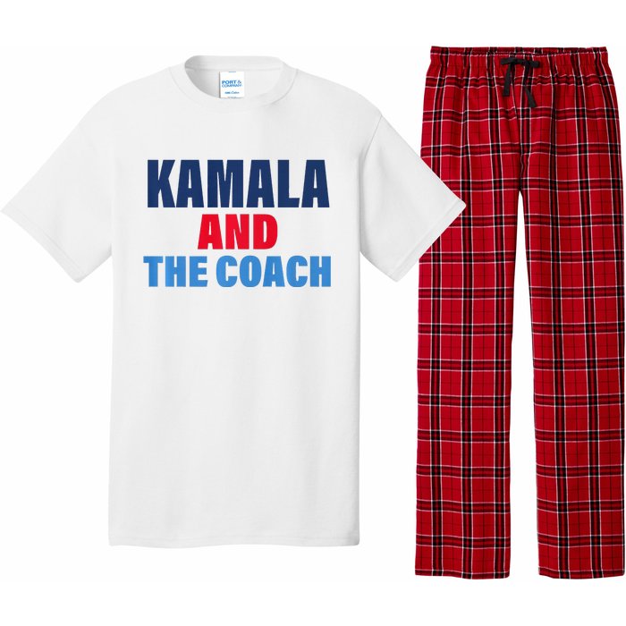 Kamala And The Coach Tim Walz And Kamala Harris Pajama Set