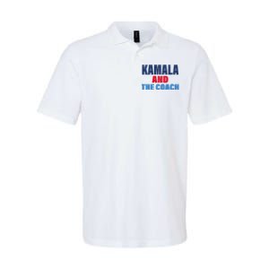 Kamala And The Coach Tim Walz And Kamala Harris Softstyle Adult Sport Polo