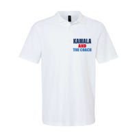 Kamala And The Coach Tim Walz And Kamala Harris Softstyle Adult Sport Polo