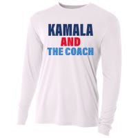 Kamala And The Coach Tim Walz And Kamala Harris Cooling Performance Long Sleeve Crew