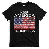 Keep America Trumpless Vintage Distressed American Flag T-Shirt