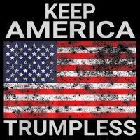 Keep America Trumpless Vintage Distressed American Flag T-Shirt