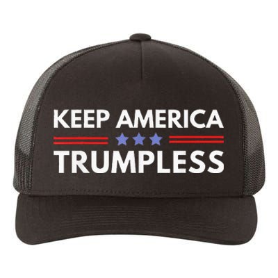 Keep America Trumpless Funny Anti Trump 2024 Pro Democrat Yupoong Adult 5-Panel Trucker Hat