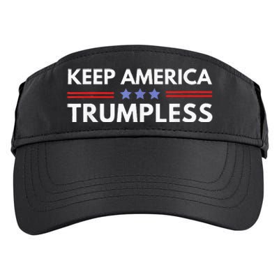 Keep America Trumpless Funny Anti Trump 2024 Pro Democrat Adult Drive Performance Visor