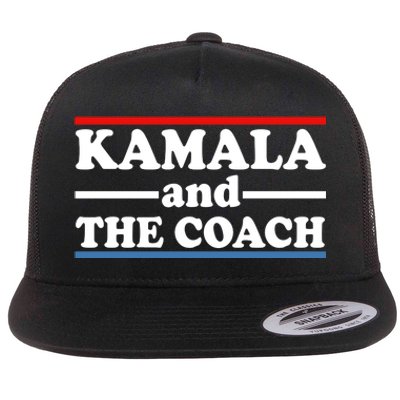 Kamala And The Coach Flat Bill Trucker Hat