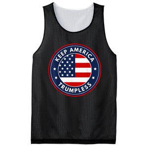 Keep America Trumpless Funny Anti Trump 2024 Pro Democrat Mesh Reversible Basketball Jersey Tank